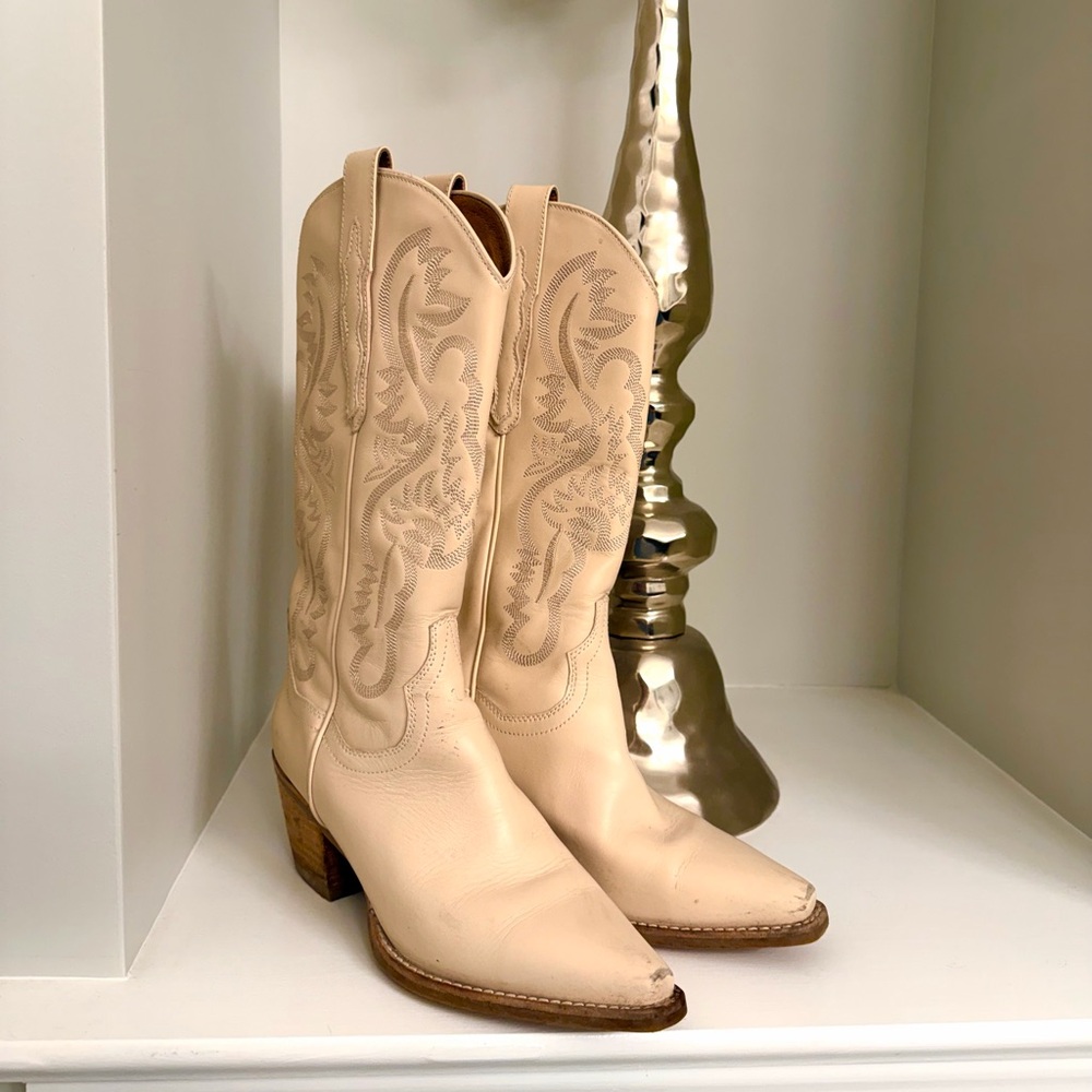 Elegant Pink Western Boots - Picture 5 of 6